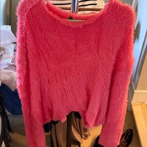 Fuzzy Pink Sweater